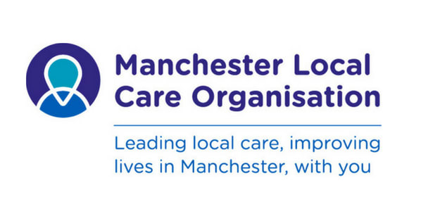 Manchester Local Care organisation logo, they runs NHS community health and adult social care services in Manchester.